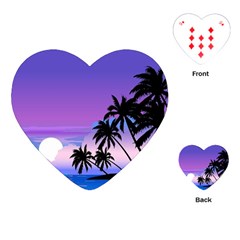 Scenery Landscape Nature Playing Cards Single Design (heart)