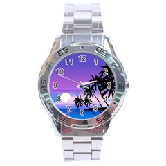 Scenery Landscape Nature Stainless Steel Analogue Watch