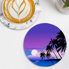 Scenery Landscape Nature Uv Print Round Tile Coaster by Ravend