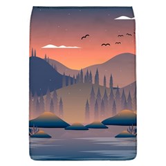 Cool Landscape Night Minimal Art Minimalist Removable Flap Cover (l) by Ravend