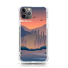 Cool Landscape Night Minimal Art Minimalist Iphone 11 Pro 5 8 Inch Tpu Uv Print Case by Ravend