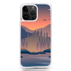 Cool Landscape Night Minimal Art Minimalist Iphone 14 Pro Max Tpu Uv Print Case by Ravend