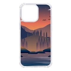 Cool Landscape Night Minimal Art Minimalist Iphone 13 Pro Tpu Uv Print Case