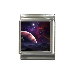 Clouds Fantasy Space Landscape Colorful Planet Italian Charm (13mm) by Ravend