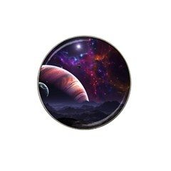 Clouds Fantasy Space Landscape Colorful Planet Hat Clip Ball Marker (4 Pack) by Ravend