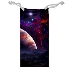 Clouds Fantasy Space Landscape Colorful Planet Jewelry Bag by Ravend