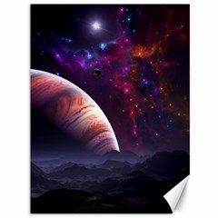 Clouds Fantasy Space Landscape Colorful Planet Canvas 36  X 48  by Ravend