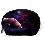 Clouds Fantasy Space Landscape Colorful Planet Accessory Pouch (Large) Back