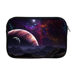 Clouds Fantasy Space Landscape Colorful Planet Apple Macbook Pro 17  Zipper Case by Ravend