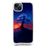 Dark Tree Sunset Landscape Art iPhone 14 Plus TPU UV Print Case Front