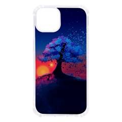 Dark Tree Sunset Landscape Art Iphone 13 Tpu Uv Print Case by Ravend