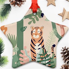 Kids Animals & Jungle Friends Ornament (star) by Ravend