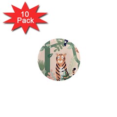 Kids Animals & Jungle Friends 1  Mini Magnet (10 Pack)  by Ravend