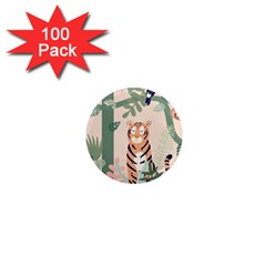 Kids Animals & Jungle Friends 1  Mini Magnets (100 Pack)  by Ravend