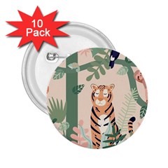 Kids Animals & Jungle Friends 2 25  Buttons (10 Pack)  by Ravend