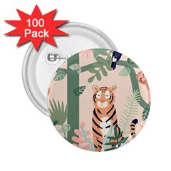 Kids Animals & Jungle Friends 2 25  Buttons (100 Pack)  by Ravend