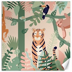 Kids Animals & Jungle Friends Canvas 12  X 12  by Ravend