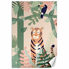 Kids Animals & Jungle Friends Canvas 20  X 30  by Ravend