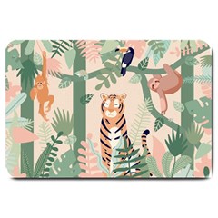 Kids Animals & Jungle Friends Large Doormat by Ravend