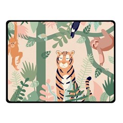 Kids Animals & Jungle Friends Fleece Blanket (small) by Ravend