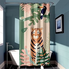 Kids Animals & Jungle Friends Shower Curtain 36  X 72  (stall)  by Ravend