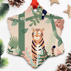 Kids Animals & Jungle Friends Ornament (snowflake) by Ravend