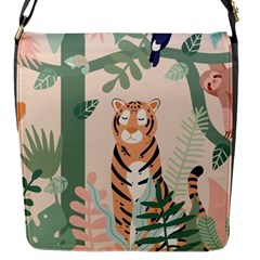 Kids Animals & Jungle Friends Flap Closure Messenger Bag (s) by Ravend