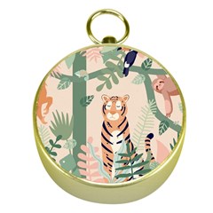 Kids Animals & Jungle Friends Gold Compasses by Ravend