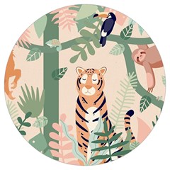 Kids Animals & Jungle Friends Round Trivet by Ravend