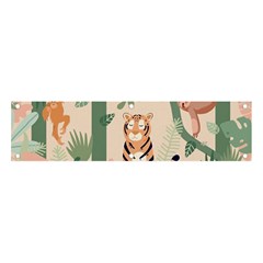 Kids Animals & Jungle Friends Banner And Sign 4  X 1  by Ravend