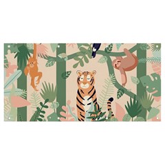 Kids Animals & Jungle Friends Banner And Sign 8  X 4  by Ravend