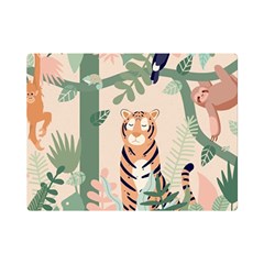 Kids Animals & Jungle Friends Premium Plush Fleece Blanket (mini) by Ravend