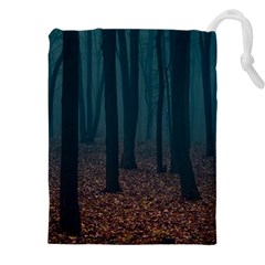 Dark Forest Nature Drawstring Pouch (5xl) by Ravend