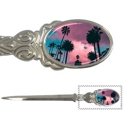 Nature Sunset Sky Clouds Palms Tropics Porous Letter Opener by Ravend