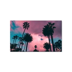 Nature Sunset Sky Clouds Palms Tropics Porous Sticker (rectangular) by Ravend