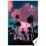 Nature Sunset Sky Clouds Palms Tropics Porous Canvas 24  x 36  23.35 x34.74  Canvas - 1