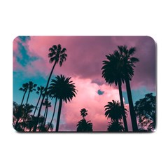 Nature Sunset Sky Clouds Palms Tropics Porous Small Doormat by Ravend