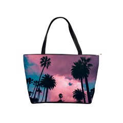 Nature Sunset Sky Clouds Palms Tropics Porous Classic Shoulder Handbag by Ravend