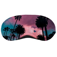 Nature Sunset Sky Clouds Palms Tropics Porous Sleeping Mask by Ravend