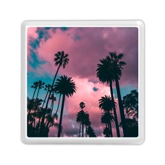 Nature Sunset Sky Clouds Palms Tropics Porous Memory Card Reader (square) by Ravend