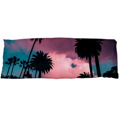 Nature Sunset Sky Clouds Palms Tropics Porous Body Pillow Case Dakimakura (two Sides) by Ravend