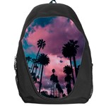 Nature Sunset Sky Clouds Palms Tropics Porous Backpack Bag Front