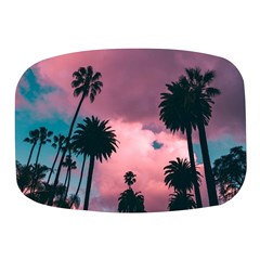 Nature Sunset Sky Clouds Palms Tropics Porous Mini Square Pill Box by Ravend