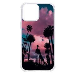 Nature Sunset Sky Clouds Palms Tropics Porous Iphone 13 Pro Max Tpu Uv Print Case by Ravend