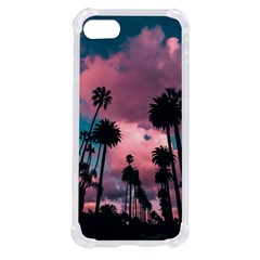 Nature Sunset Sky Clouds Palms Tropics Porous Iphone Se by Ravend