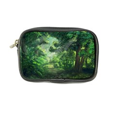 Anime Green Forest Jungle Nature Landscape Coin Purse