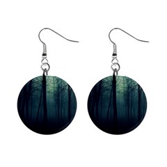 Dark Forest Mini Button Earrings by Ravend