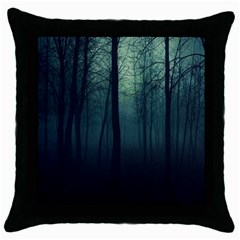 Dark Forest Throw Pillow Case (Black)