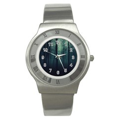 Dark Forest Stainless Steel Watch