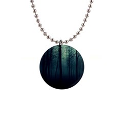 Dark Forest 1  Button Necklace